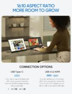 خرید مانیتور پرتابل قابل حمل ۱۶ اینچ آرزوپا Arzopa Z1rc QHD ips