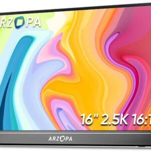 مانیتور پرتابل قابل حمل ۱۶ اینچ آرزوپا Arzopa Z1rc QHD ips